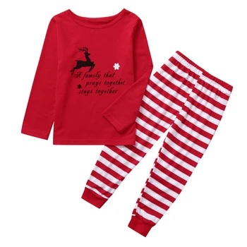 Kalėdų Šeimos Atitikimo Pižama nustatyti mamytė ir man drabužius Kalėdos Šalis Komplektus Viršų ir Ziajać kostiumas Pj Nustatyti Namų drabužiai Sleepwear