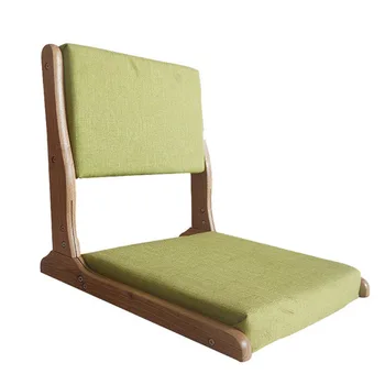 Kambarį Kėdė Gyvenimo Kambario Baldai sulankstomoji kėdė legless kėdės, platformos tatamio sulankstomoji kėdė iš medžio masyvo Japonų stiliaus pardavimas