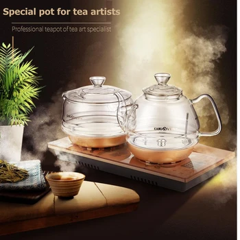 KAMJOVE Protingas Fontanas tipo Automatinis vandens tiekimas elektros arbatos meno viryklė, virdulys virti arbatos sveikatos smart elektrinis arbatinukas