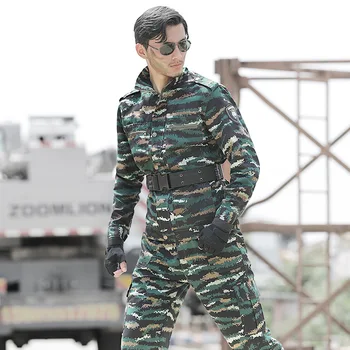 Karinę Uniformą Kovoti su Žalia Raina Camouflages Armijos Striukes+Krovinių Keptuvės Vyrų Taktinis CS Airsoft Darbo Drabužiai Didmeninė Vyras
