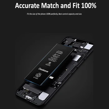 Karšto Pardavimo Ličio Polimerų Baterija Apple iPhone 6 Plius 6Plus Realias galimybes 2915 mAh Pakeisti 6P Bateria Mažmeninė Pakuotė