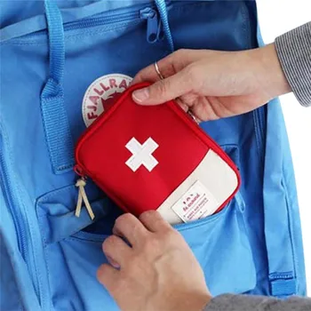 Kelionės Mini Pirmosios Pagalbos Dėklas Nešiojamų Skubios Medicinos Saugojimo Krepšys Tabletes Narkotikų Paketą Bakas