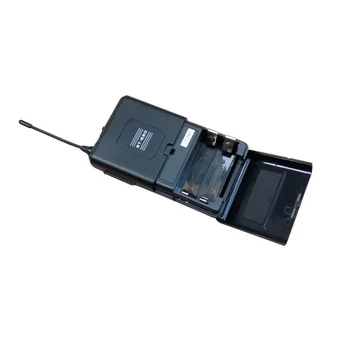 Keturių Kanalų UHF 4 Black laisvų Rankų įranga 4 Lavalier Microphone Belaidžio ryšio Sistemos kondensatoriaus mikrofonas