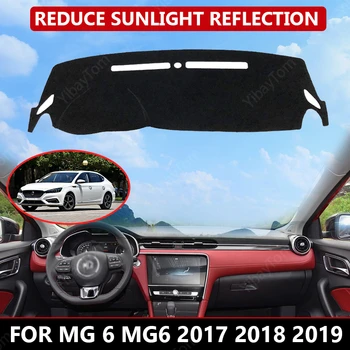 Kilimų Brūkšnys kilimėlis 6 MG MG6 2017 2018 2019 Auto prietaisų Skydelio Dangtelis Juodas Aksomas blokai dulkių, sumažina triukšmą, automobilių reikmenys