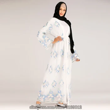 Kimono Abaja Turkijos Hijab Musulmonų Suknelė Moterims Islamo Drabužių Abayas Koftan Macocain Caftan Skraiste Islamas Dubajus Baju Musulmonų Wanita