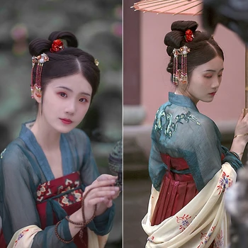 Kinijos Tradicinės Pasakos Kostiumas Moterims Hanfu Drabužių Rytietiški Liaudies Šokių Drabužių Ponia Han Dinastijos Princesė Dress Cosplay