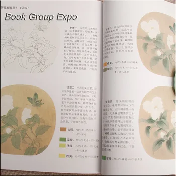 Kinų Tapybos, Piešimo Meno knyga išmoksite piešti žolę ir vabzdžių paintingby gongbi nuo Li Xiaoming
