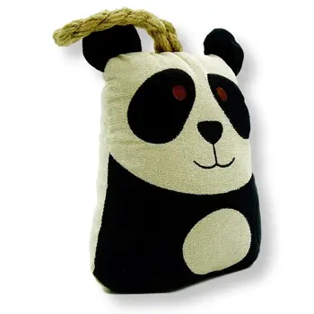 Koko Doormats dekoratyvinis poliesteris Panda bear-formos durų | 1 kg dekoratyvinis laikiklis durų stabdyti, colo