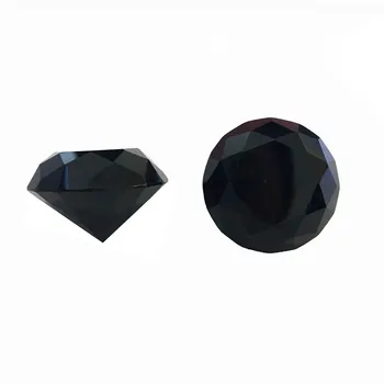 Krištolo Stiklo Fengshui Diamond Black Prespapjė 50mm 1pcs Už Lempa Apdaila Didelis Pardavimo