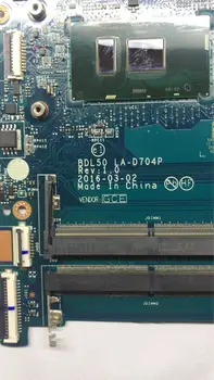 KTUXB HP 15-AY 15-AY028CA 15-AY015DS BDL50 LA-D704P Nešiojamojo kompiuterio pagrindinė plokštė CPU i5 6200U DDR4 bandymo GERAI