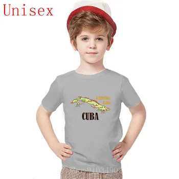 Kuba Žemėlapis DERLIAUS ŽENKLAS marškinėliai Classic Retro Cool Atsitiktinis pasididžiavimas vaikams, vaikų marškinėliai Naujas Mados viršūnes vaikams, rūbai vaikams