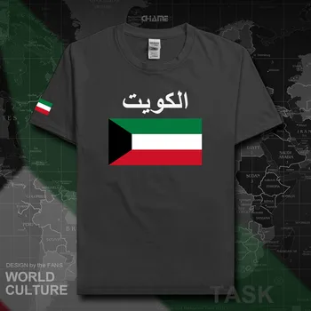 Kuveitas Kuveito vyrų marškinėliai 2019 megztiniai tauta komandos marškinėlius medvilnės marškinėliai komforto, sporto drabužiai, trišakiai šalies vėliava, al-Kuveitas KWT