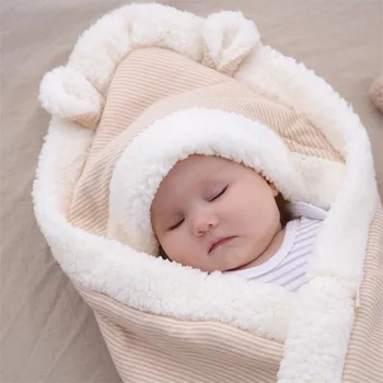 Kūdikių Antklodės Naujagimiui Miegmaišį Žiemos Kūdikių Suvystyti Wrap Antklodės Super Minkštas Kūdikio Vokas, Antklodė, Sleepsack Baby Wrap