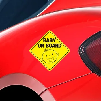 Kūdikių Laive Automobilių Lipdukas Įspėjamasis Ženklas Magnetas Automobiliai, Atspindintys Saugos Mielas Magnetinis Lipdukas