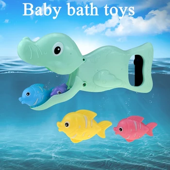 Kūdikių Mielas Jūrų liūtas Grabber Žuvų Vonios Žaislas Maudymosi Dušo Interaktyvus Vandens Nuraminti Kūdikių Vonios Priemonė, Supasi Įdomus Žaislai
