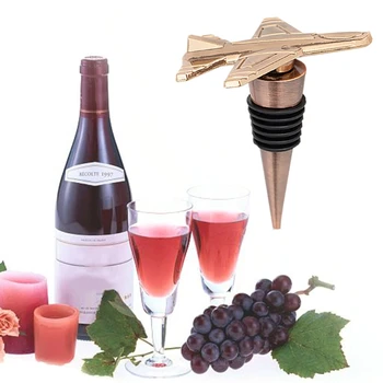 Kūrybos Cinko Lydinys Orlaivio Modelis Raudonojo Vyno Butelio Kamštis Viskio Šampano Gėrimų Plug Rėžtuvės Virtuvės Reikmenys