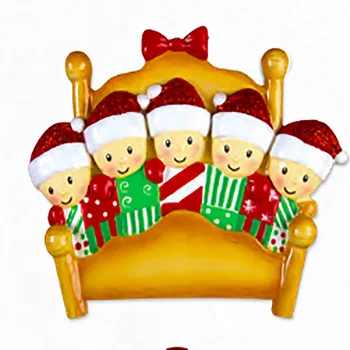 Kūrybos Kalėdų Šalis Dekoro Dovanos Santa Claus Lova Dėvėti Kaukę Asmeniniams Kalėdų Medžio Apdaila, Visos Serijos