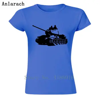 La Maxpa Asmenybės Naujas Mados Moterų Marškinėliai Tankas T34 Rusijos T-Shirt Saulės Normalus Marškinėlius Plius Dydis HipHop Viršų
