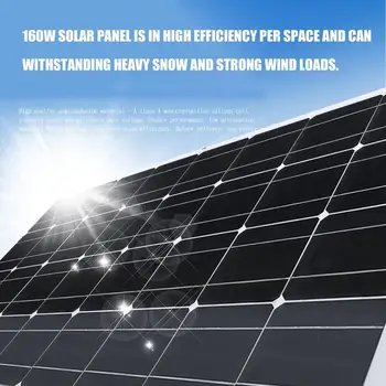 Lanksti Saulės Skydelis Bifacial Lanksčias Saulės Skydelis 160W Naujos Kartos Didelio Efektyvumo Saulės Skydelis, Naujas Technologijas, Saulės Skydelis