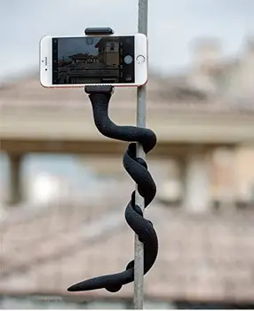 Lankstų Išmanųjį telefoną Selfie Stick Tingus Gyvatė Telefono Pod Fotoaparato Trikojo stovo su Kamuolį Galva siurbtukas Padas Gopro SJCAM