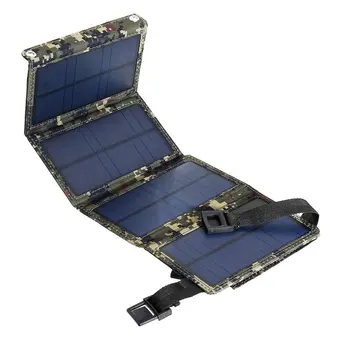 Lauko Nešiojamas Sulankstomas Sulankstomas Vandeniui Saulės baterijų Kroviklį Mobiliesiems Galia Banko 10000mAh už mobilusis telefonas, Baterija, USB Dual Port