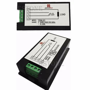 LCD Skaitmeninis Wattmeter Volt Vatų Galios Ammeter Voltmeter AC 80-260V 20A Trajektorija