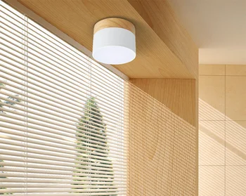 LED Balta apranga žemyn šviesos balkono langą spygliuočių medienos, praėjimo koridorius lempos šviesos sienos lempos NE skylė 3W 5W minimalistinio stiliaus