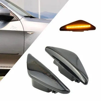 LED Dinaminis Šoninis Gabaritinis Žibintas Teka Posūkio Signalo Eilės Indikatorius, Indikatorių BMW X3 F25 X5 E70 