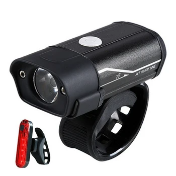 LED dviračio priekinis žibintas tailkit USB įkrovimo baterija (akumuliatorius 5 rūšių apšvietimo režimą įjungti žibintuvėlį galima naudoti kaip šviesos