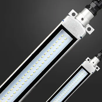 LED Frezavimo CNC Staklių Šviesos Sprogimui atsparią Vandeniui Naftos-įrodymas, Dirbtuvių Darbo Lempa Ilgai tekinimo lempos 24/36/220V