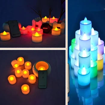 LED modeliavimas žvakių šviesoje baterija maitinamas šviesos modeliavimo spalvos liepsna mirksi šeimos vestuvės, gimtadienis dekoratyvinis candl
