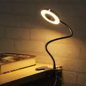 LED Stalo Lempa su Apkaba Pritemdomi Skaitymo Šviesos Akių Priežiūros USB Stalo Lempa LED Naktiniai staleliai, Lempa Kūdikiui Naktį Šviesos Įrašą