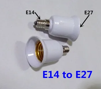 Lempa bazė E14 kreiptis į E27 lempos laikiklį, pasukite į E14 Lempos galva konverteris E14 kreiptis į E27 Lempos lizdas adapteris E14 į e27