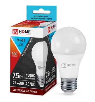Lempa led žemos įtampos LED-Mo-pro 7,5 W 24-48v E27 4000 K 600lm namų