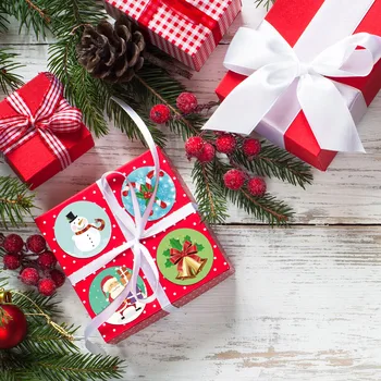 Lengvas Žymių Lipdukai Dovanų Pavadinimas Plombos Etiketėms Decal Pateikti Klijų Kalėdų Nuostabi Kalėdinė Dekoracija Namuose