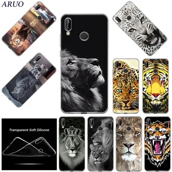 Lion king Tiger Gyvūnų Minkštas Telefoną Atveju huawei honor X10 9C 30 20 Pro 9X 10 Lite 9S 9A 10i 20i 8A 8S 8C 8X Max Y5P 7S dangtis
