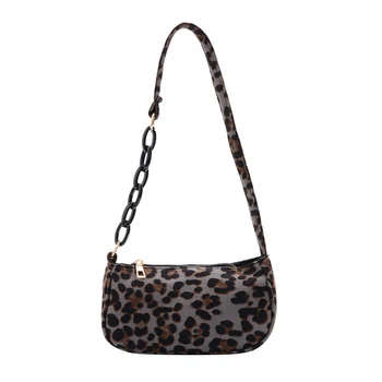 Mados Išskirtinį Pirkinių Krepšys Moterų Vilnos Pečių Maišą Lady Leopardas Spausdinti Rankinėje Moterų, Mergaičių Nešti Sankabos