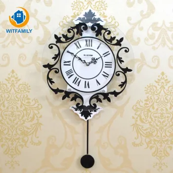 Mados Kūrybos Svetainė, Miegamasis Pakabukas Asmenybės Sieniniai Laikrodžiai Šiuolaikinės Dekoratyvinės Europos Silent Sūpynės Pakabukas Sieninis Laikrodis