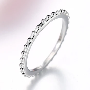 Mados Nauja 925 Sterlingas Sidabro Apvalus Žiedas Moterims Paprasta Žiedus Moterims Vestuvių Papuošalai