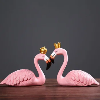 Mados Stalo Apdailos Dervos Didelis Flamingo Papuošalai Figūrėlės Namų Dekoro Dervos Amatų Vestuvių Mėgėjams Kūrybos Dovanos