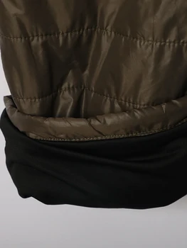 Mados Suspender Kelnės Hip-Hop Tiesiai Ziajać Atsitiktinis Šalutinis Kišenės, Šiltas Medvilnė Paminkštinimas Loose Fit Kelnės Aukštos Streetwear Kelnės