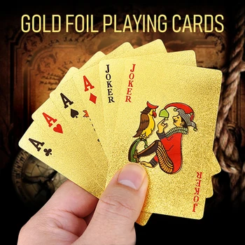 Mados Vandeniui Pokerio Kortos Nuostabi Prabanga Folija Padengti Pledas Žaisti Pokerio Kortų Kaladės Magic Card Šalies Šventiniai Žaidimai