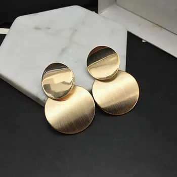 Mados Vintage Auskarai Moterims, Didelis Geometrinis Pareiškimą Aukso Metalo Lašas Auskarai 2020 Madinga Earings Papuošalai, Aksesuarai