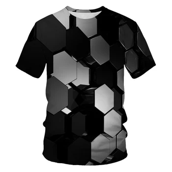 Mados vyrų vasaros 3D spausdinimo juokinga mens o-neck t marškinėliai topai vyrų T-shirt cool vyrų marškinėlius vyrų vyrai tee marškinėliai Didelis dydis 6X