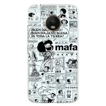 Mafalda Telefoną Atveju Motorola Moto G7 G8 Galia G6 G5S G5 E5 E6 E4 Plius Žaisti G4 Vieną Veiksmų X4 ES Dangtis