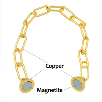 Magnetas Apyrankės Užsegimas Pora pulseira Atrakcija Kamuolys Pora Apyrankė Aukso Užpildytas Jewerly Dovana Geometrinis Magnetas Nuorodą Grandinės Liemenėlės