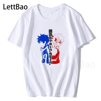 Mano Herojus akademinės bendruomenės Todoroki Shoto Juokingi Marškinėliai Vyrams Grafinis Marškinėlius Hip-Hop Unisex Viršuje Tee Vyrų Boku No Herojus akademinės bendruomenės Anime T-shirt