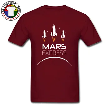 Mars Express Žvalgymo Erdvėlaivį T-Shirt KGB Kosmonautas Sovietų Raketų Juoda Tshirts Vyrų Medvilnės O-Kaklo Atsitiktinis Viršūnes Tees