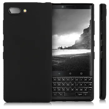 Matinės Juodos Minkštos TPU Silikoninis Galinio Dangtelio Atveju, BlackBerry KEY2 LE BBE100 atsparus smūgiams Atgal Spalvos Dangtelis BBE100-4