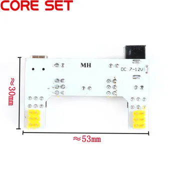 MB102 DC 7-12V Micro USB Sąsaja Breadboard Maitinimo Modulio Reguliatoriaus 2 Kanalo Valdybos 3.3 V 5V MB-102